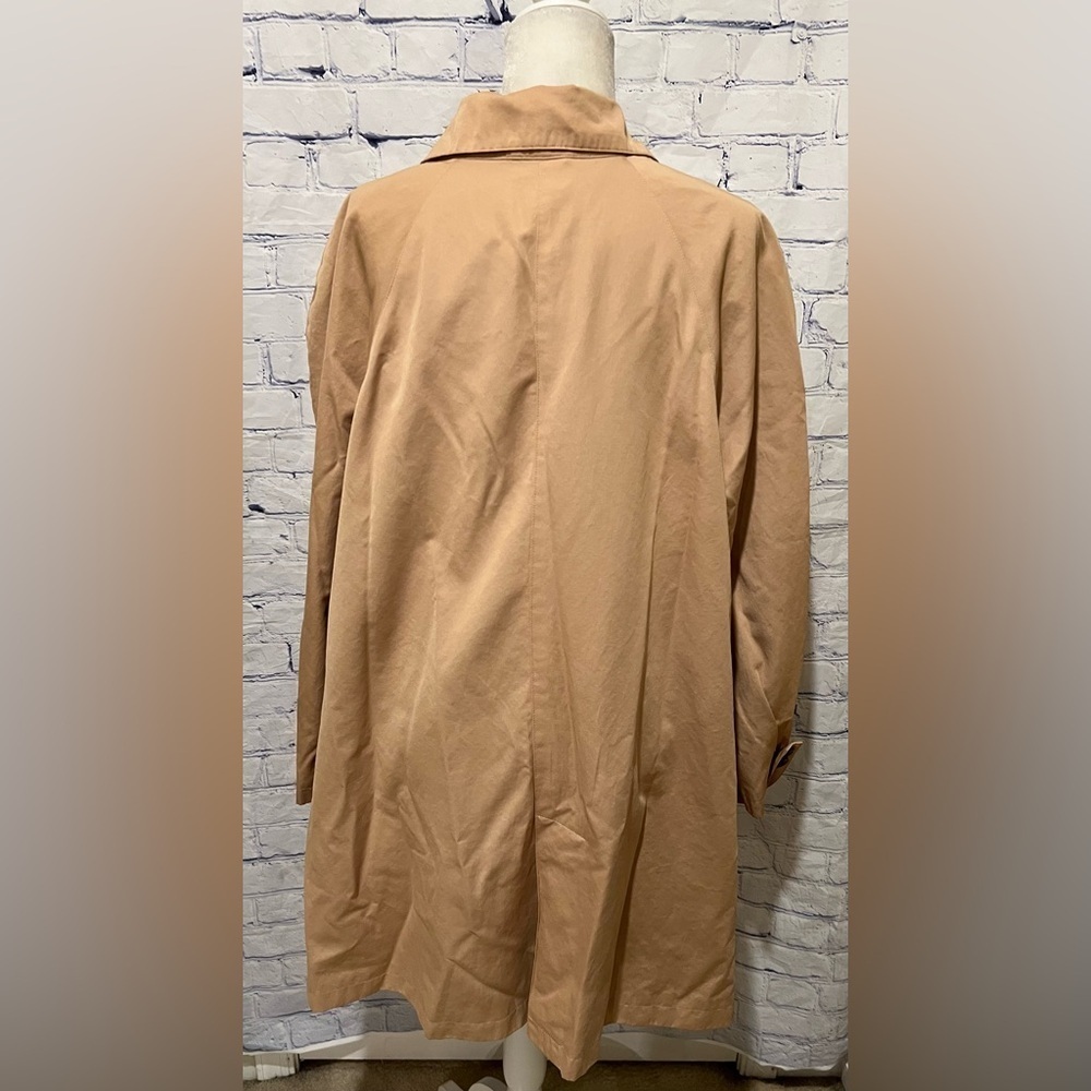 Woman Within Women's  Plus Size Water control Long Raincoat  26W Khaki - Picture 4 of 7